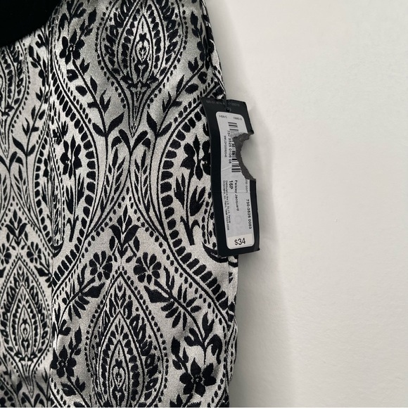 Worthington Paisley Jacquard Print Skirt Size 16P - Picture 6 of 9